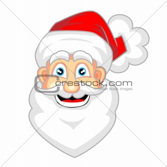 cute face of happy looking Santa Claus