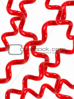 Red Phone Handset Cord