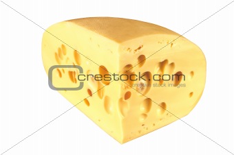 cheese isolated on the white background