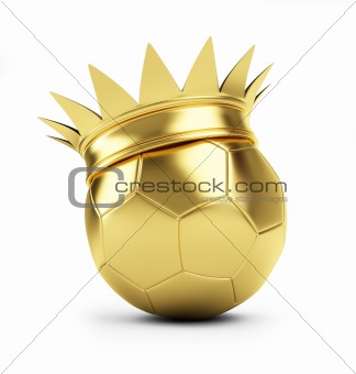 gold soccer ball crown