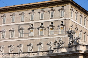 Apostolic Palace, Pope's residense and window