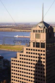 Tall buildings in downtown of Memphis