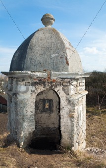 Old watchtower in Olesko castle (Ukraine)