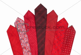Red and crimson ties