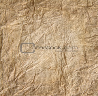 Closeup of old  parchment paper