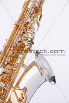Saxophone Isolated On White