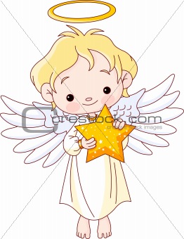 Christmas Angel with star