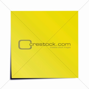 Yellow sticky note 