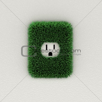 Green electrical outlet