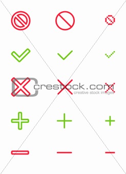 Validation icons