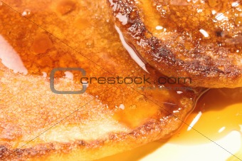 Pancakes close-up