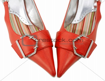 shoes red women