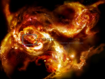 Fiery nebula