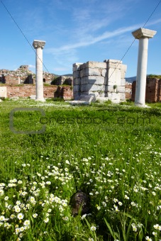 The ruins of the st. Johns Basilica