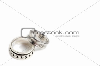 Two metal rings