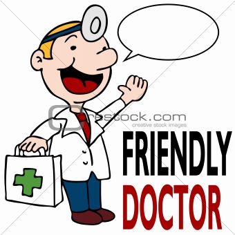 Friendly Doctor Holding Medical Kit