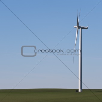 Wind turbine with wheat