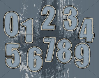 set of numbers for textile