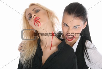 Malicious woman -vampire and beautiful women