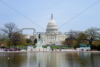 Capitol Building with reflection, Washington DC