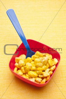 Cereal in a Vibrant Bowl