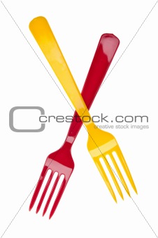 Pair of Plastic Forks