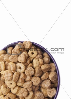 Breakfast Cereal with Heart Shapes Border Image