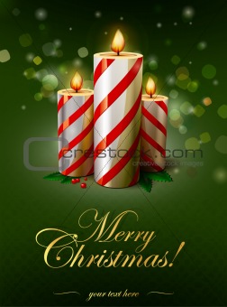 Christmas vector candles