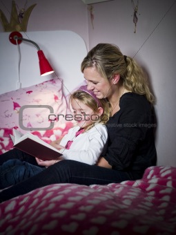Mother and Daughter storytelling