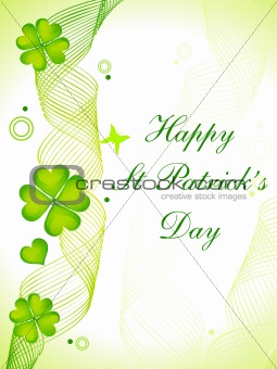 abstract st Patrick's day card