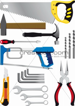 different set of hand tools