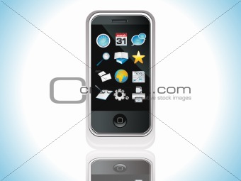 abstract mobile icon