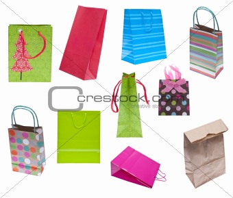 Collection of Holiday Gift Bags