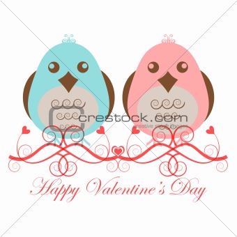 Valentines Day Two Love Birds