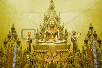 Thai Buddha statue in the church