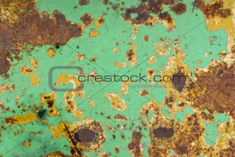 texture of rusty painted metal