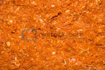 Minced meat texture