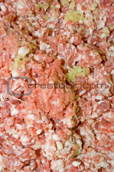 Minced meat texture