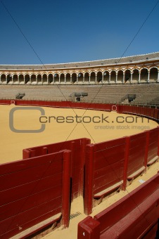 Beautiful bullfight arena in Spain.