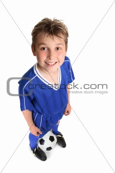 Boy wth soccer ball