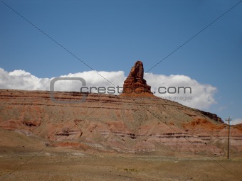 Rock formation in monument valley Utah