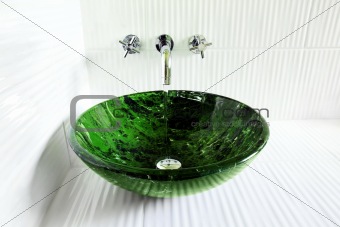 Design sink with running water