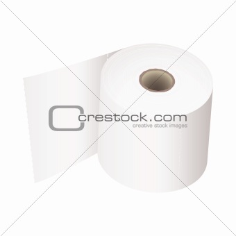Toilet roll white