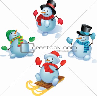Snowmans  set