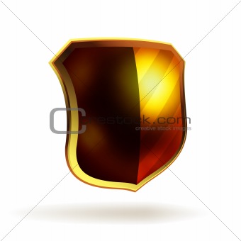 Vector shield template item. EPS 8