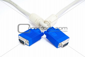 Vga connector with plug isolated