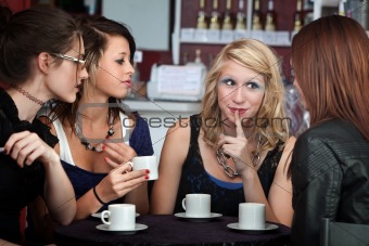 Discussion in a Cafe