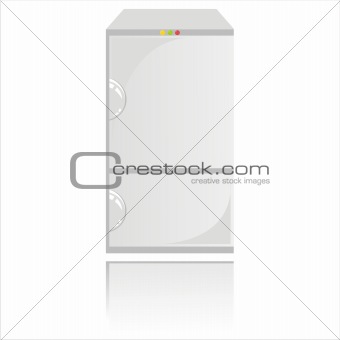 fridge isolated on white