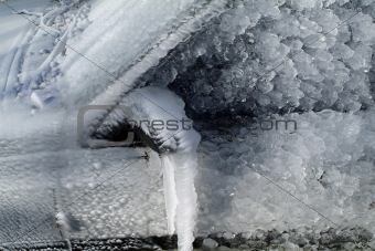 winter ice car