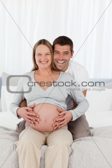 Portrait of a lovely couple of future parents